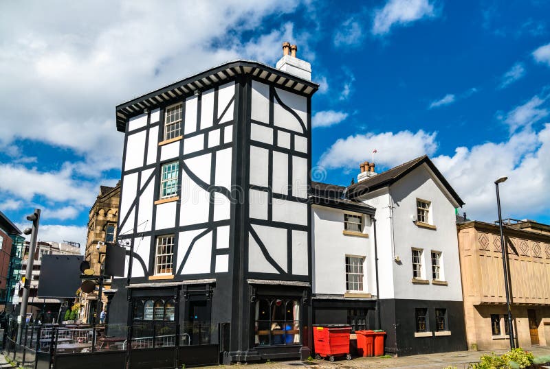 Traditional Halftimbered House in Manchester, England Editorial