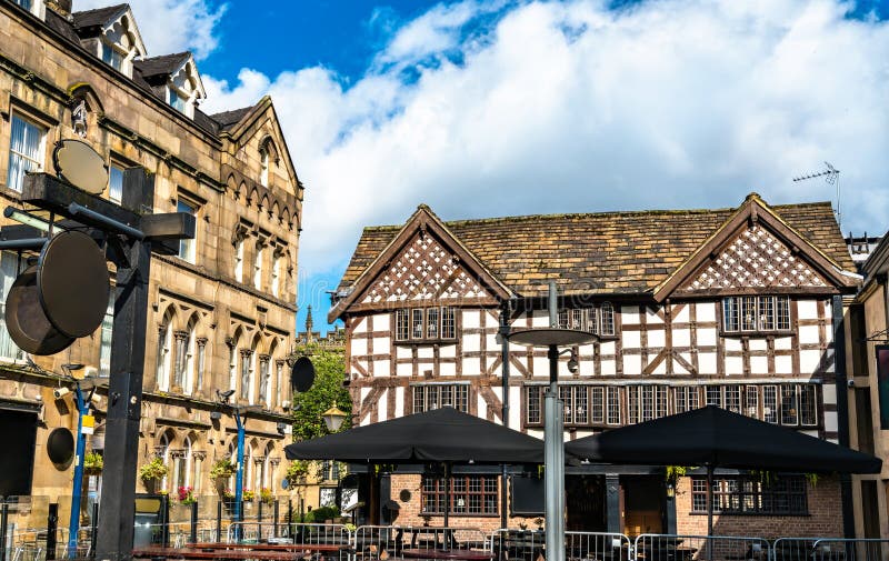 Traditional Halftimbered House in Manchester, England Editorial Stock