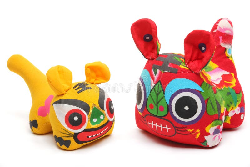 Traditional handicraft cloth tiger royalty free stock image Traditional handicraft cloth tiger royalty free stock image