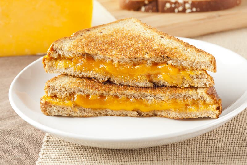 Traditional Homemade Grilled Cheese Sandwich Stock Photo - Image of ...