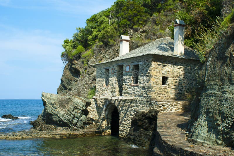 Traditional house on a beach