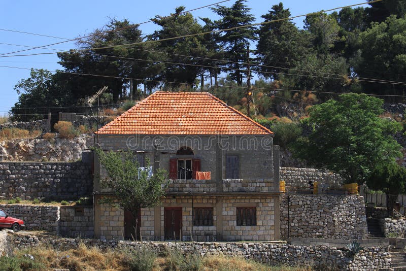 Traditional House in Lebanon. A traditional house in a Lebanese village