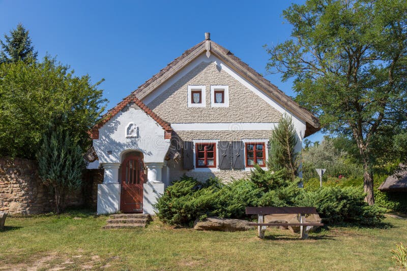 Traditional houses from Hungary, near lake Balaton, village Salfold