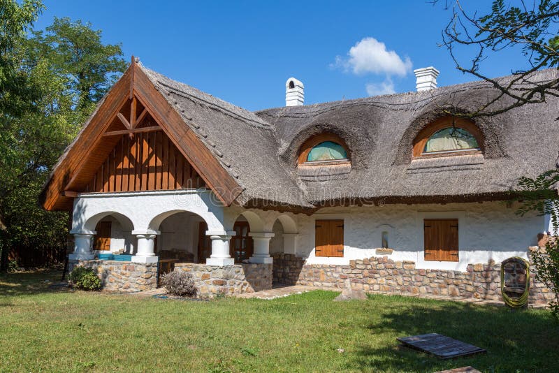 Traditional houses from Hungary, near lake Balaton, village Salfold