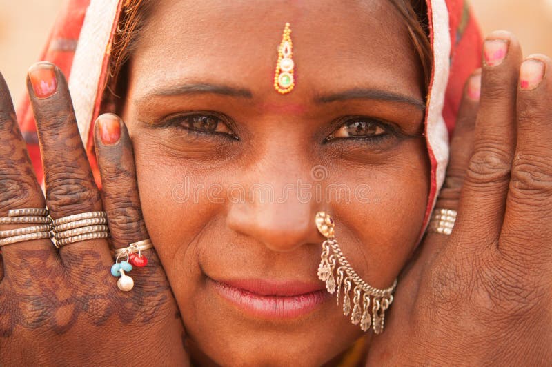 Traditional Indian girl portrait stock image Traditional Indian girl portrait stock image