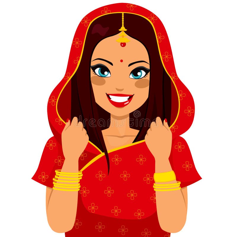 Download Traditional Indian Woman Stock Vector - Image: 39766164