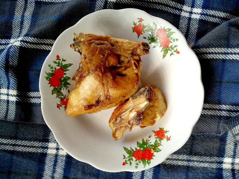 Traditional Indonesian Culinary Food. Ayam Goreng Indonesian Food Stock