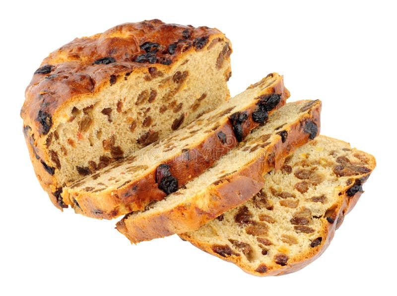 Traditional Irish Barmbrack Sweet Bread Loaf Stock Image Image of