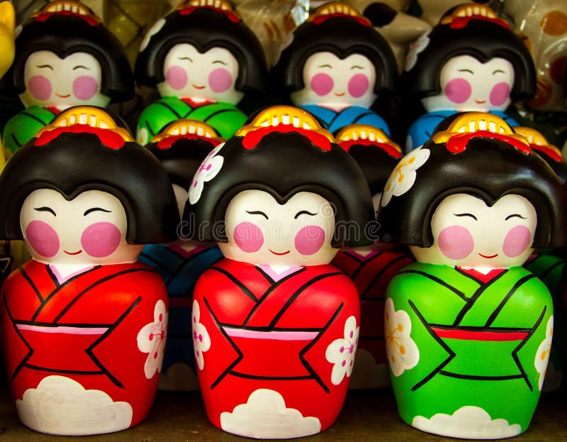 Traditional Japanese Ceramic souvenir doll