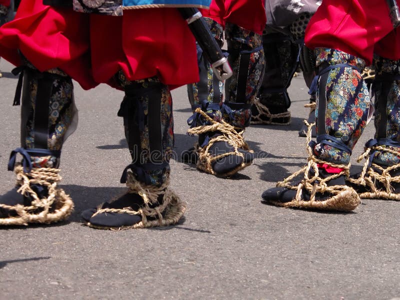 Traditional Japanese Infantry Footwear Stock Image Image of cloths
