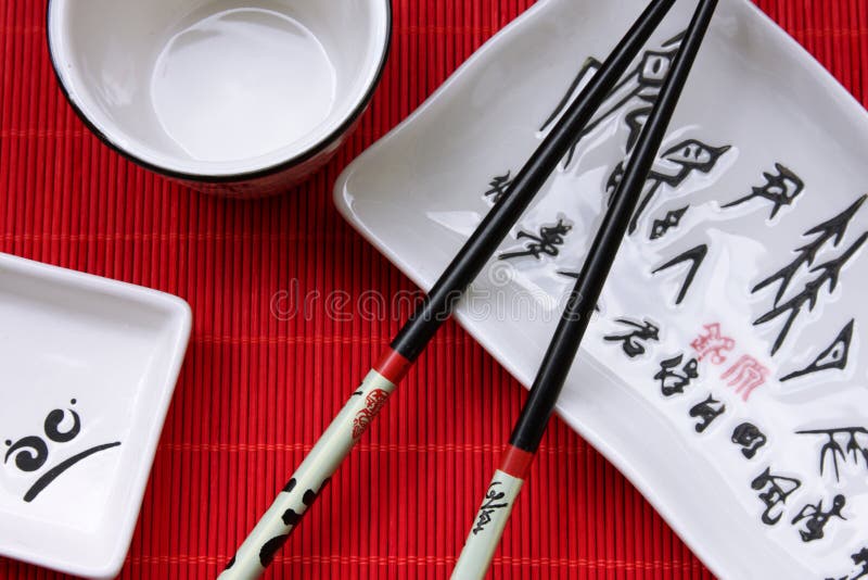 Traditional Japanese Restaurant Utensil Stock Photo Image of colorful
