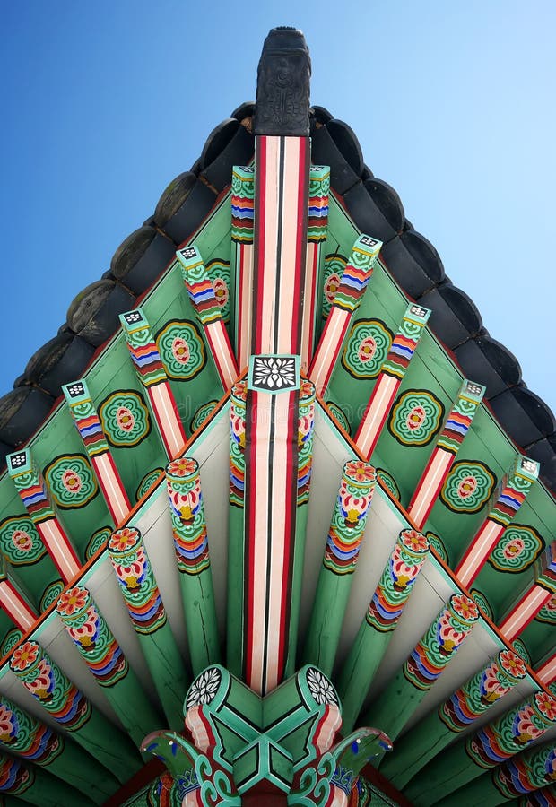 Traditional Korean design stock image. Image of asian 5149909