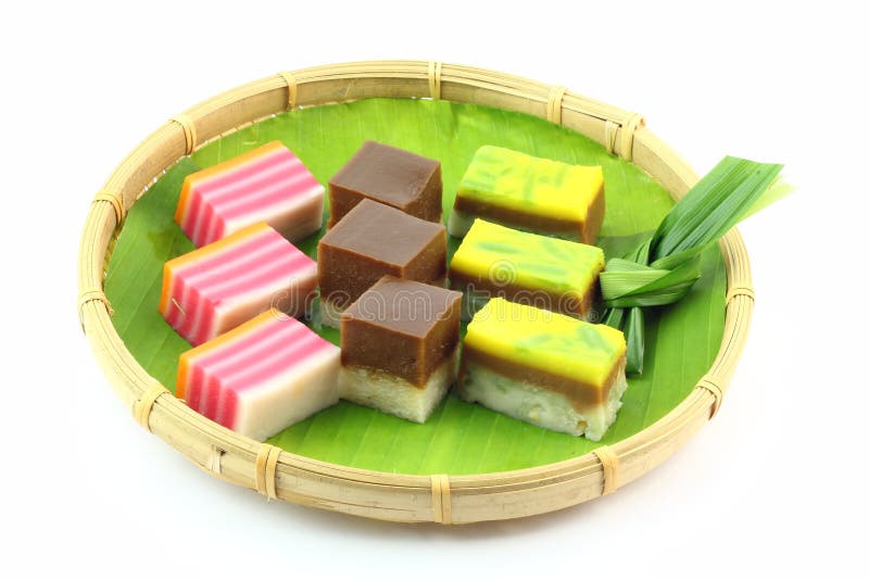 Traditional Malay Kuih Talam Layer Cake