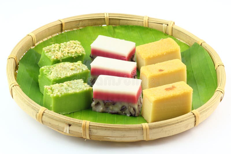 Traditional Malay Kuih Talam Layer Cake