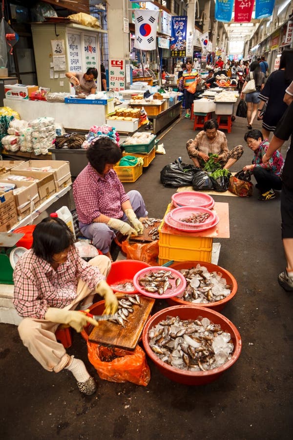 Traditional Market at Jeju, Korea 4 Editorial Photography Image of
