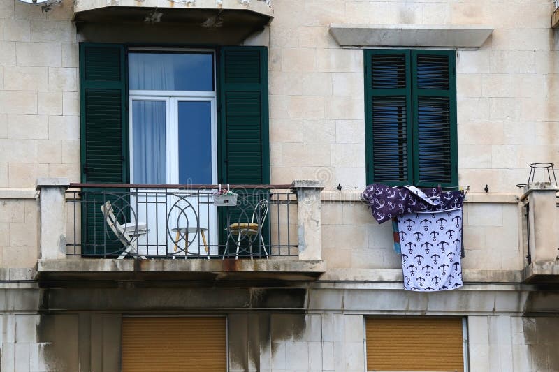 Mediterranean Architecture in Split, Croatia stock photo