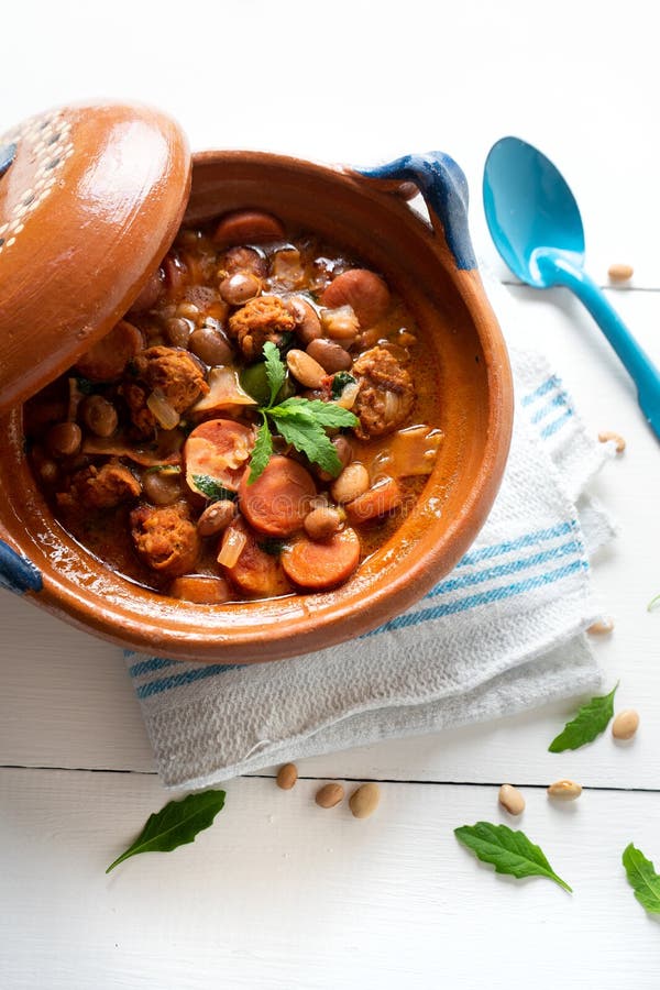 Mexican Beans Called Charros Stock Photo Image of lunch, background