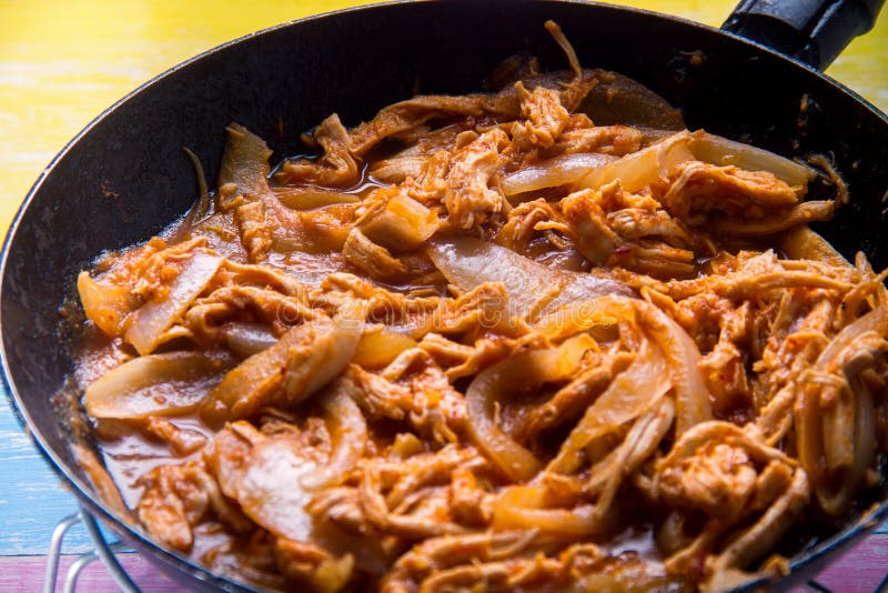 Mexican tinga sopes stock photo. Image of onions, masa 148017258