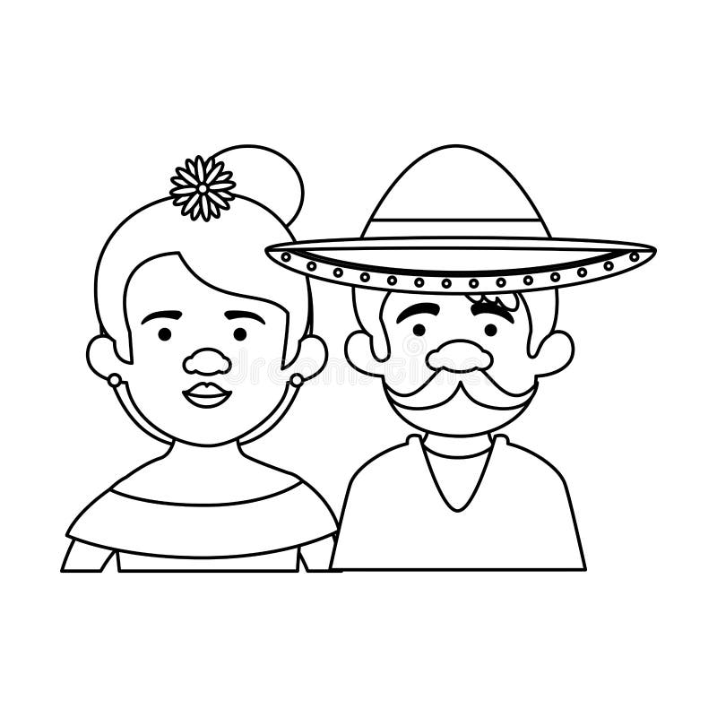 Mexican Couple Stock Illustrations – 824 Mexican Couple Stock ...