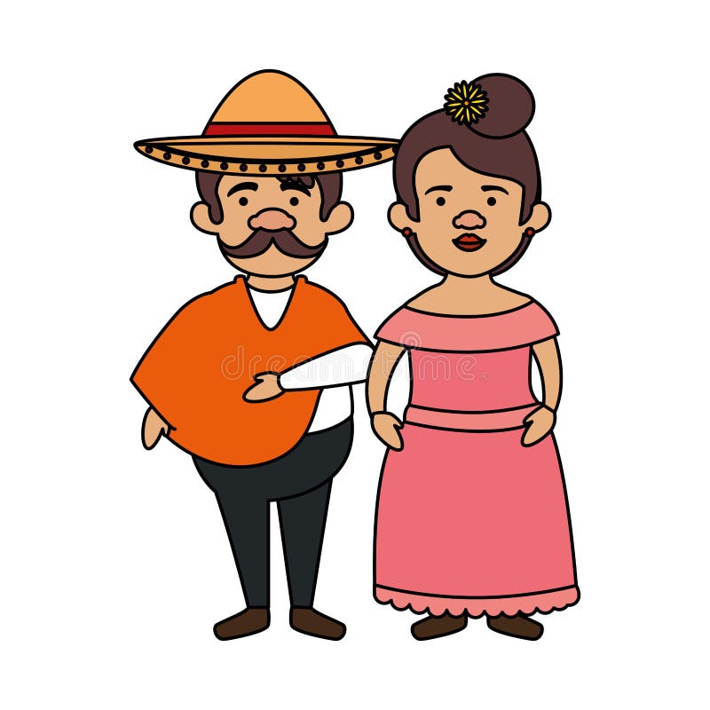 Mexican Couple Stock Illustrations – 824 Mexican Couple Stock ...