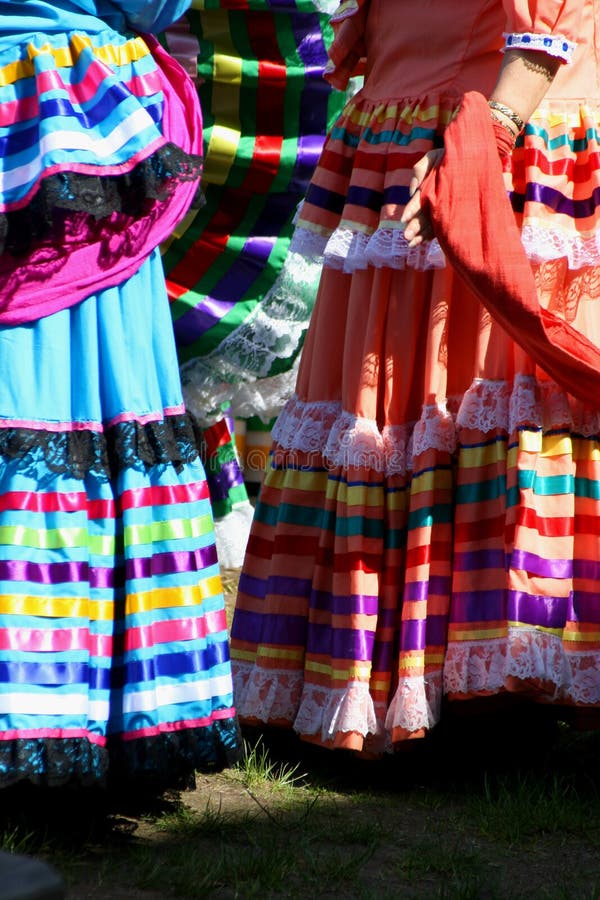 Traditional Mexican Dresses royalty free stock photos