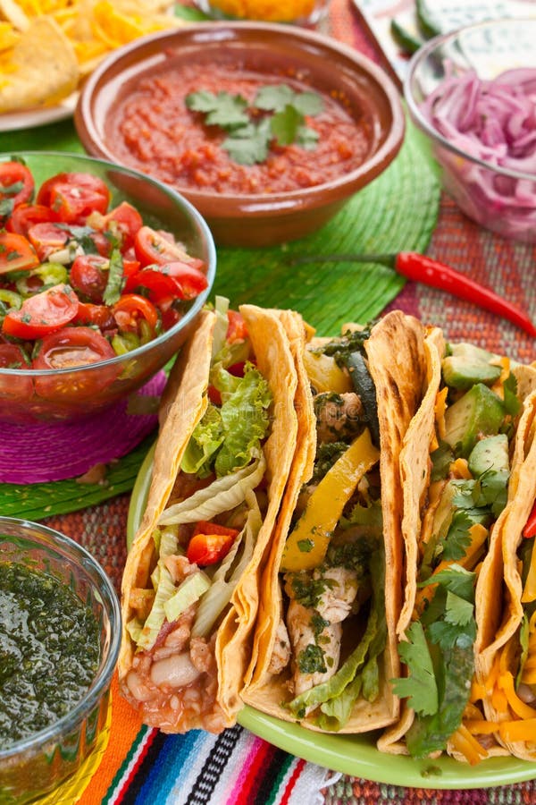 Traditional Mexican Food stock images