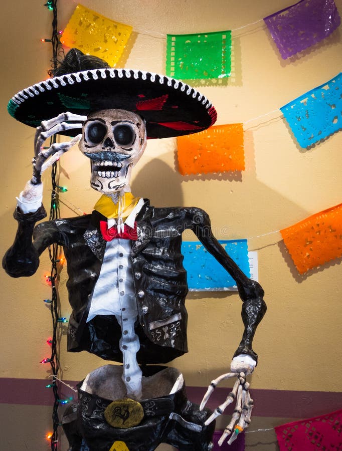 Traditional Mexican Skeleton Sculpture with Mariachi Outfit and Sombrero in Market Alley Celebrating Dios De Los Muertos Stock Image - Image of mariachi, death: 173770411 Traditional Mexican Skeleton Sculpture with Mariachi Outfit and Sombrero in Market Alley Celebrating Dios De Los Muertos Stock Image - Image of mariachi, death: 173770411