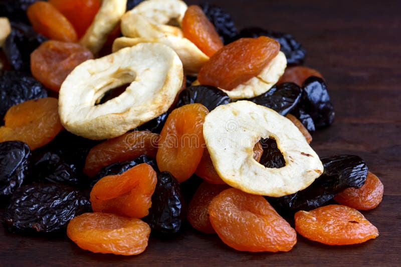 Traditional Mixed Dried Fruit. Stock Photo Image of prunes, fruits