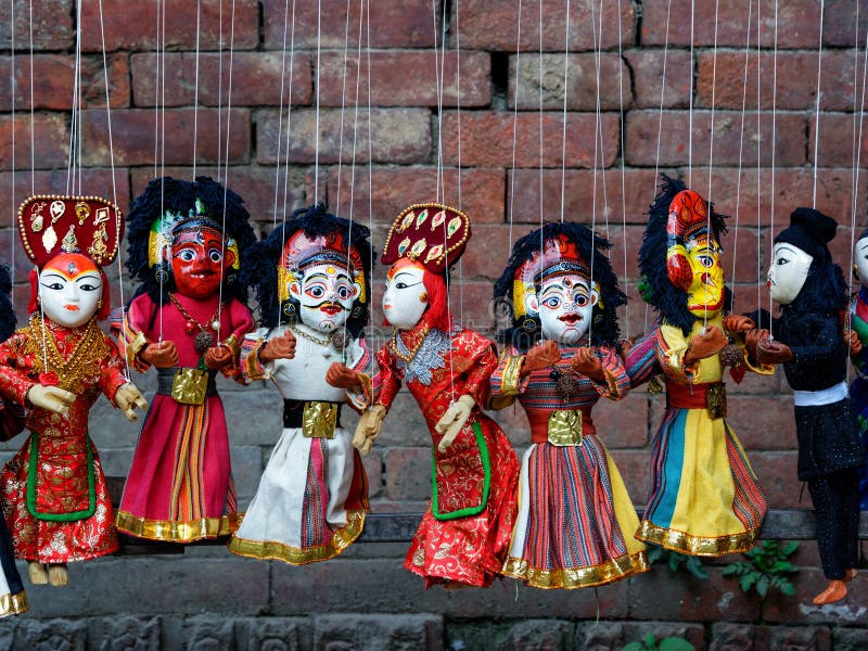 Traditional Nepalese puppets