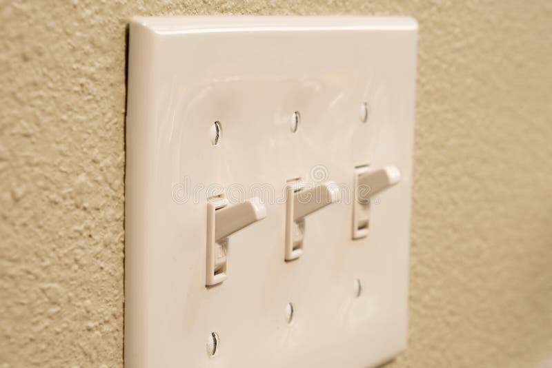 Traditional North American Toggle White House Electric Light Switch in on  Position Stock Photo - Image of traditional, electricity: 183607856