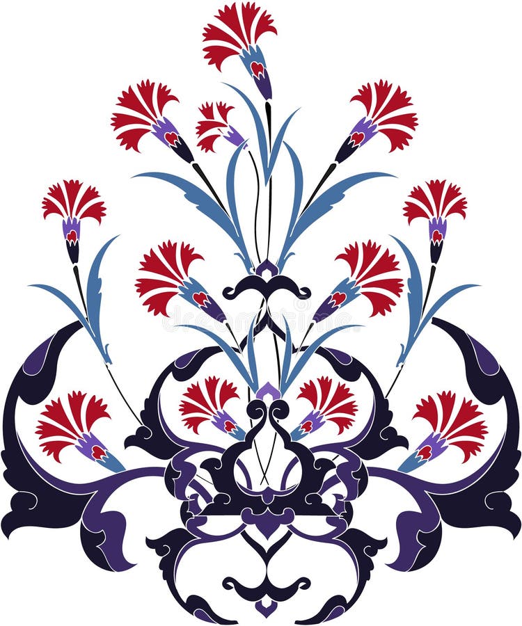 Traditional ottoman turkey turkish tulip design