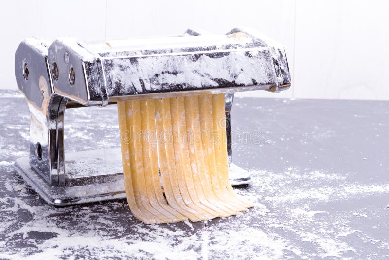 Traditional pasta machine stock photo. Image of wheat 33675394