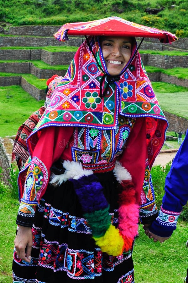 Traditional peruvian bride editorial stock image. Image of america ...