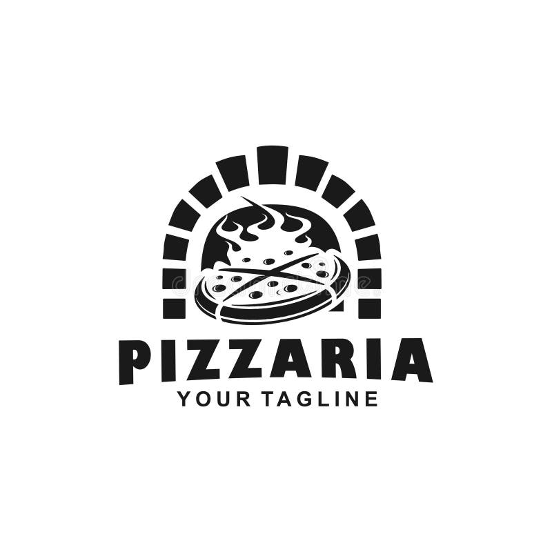Traditional Pizza Logo Design Template Stock Vector - Illustration of ...