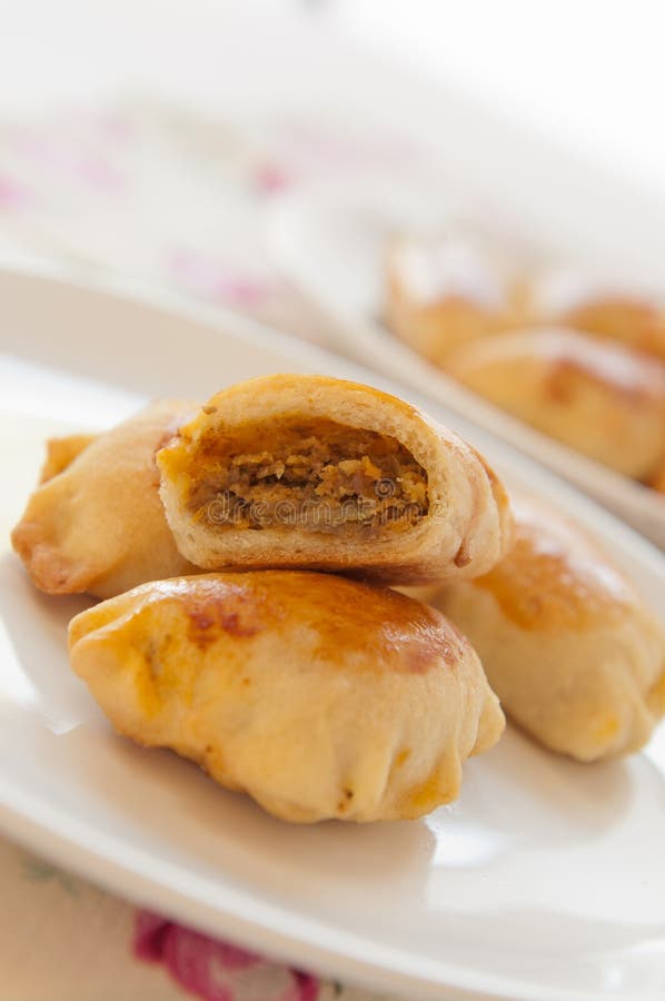 Traditional Polish Baked Dumplings Stock Image Image of lentil