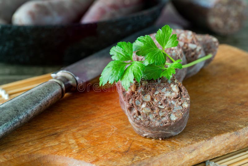 Polish black pudding stock image. Image of grease, fresh 258015743