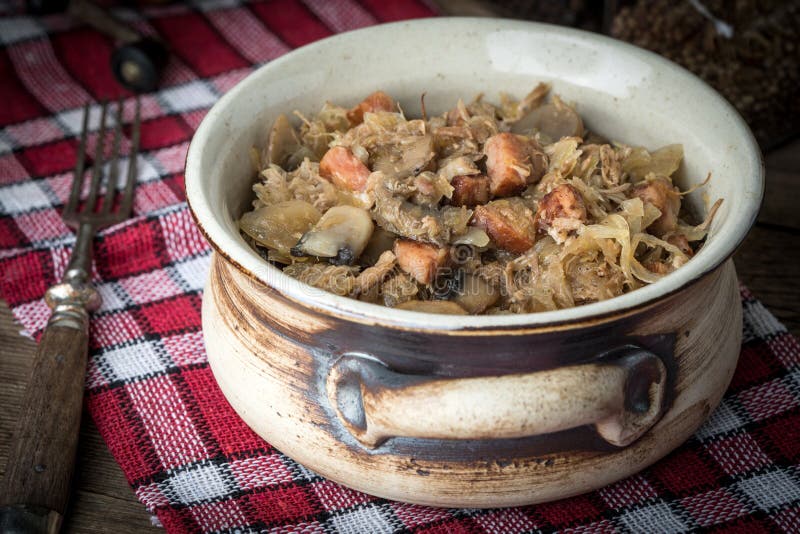 Traditional Polish Sauerkraut Bigos. Stock Photo - Image of polish ...