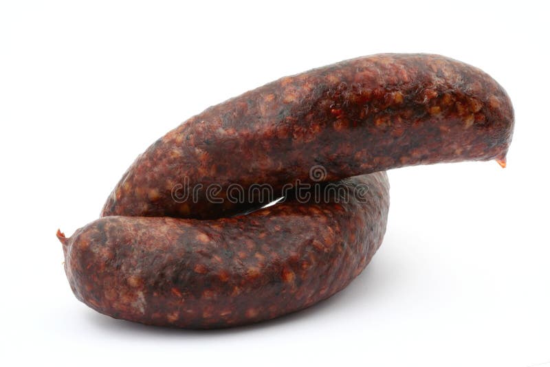 Traditional polish sausage stock photo