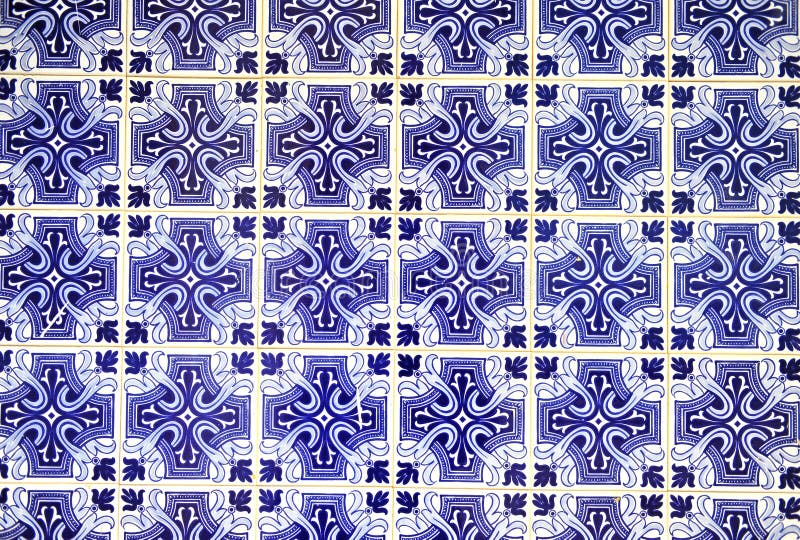 Traditional portuguese azulejos pattern stock photos Traditional portuguese azulejos pattern stock photos