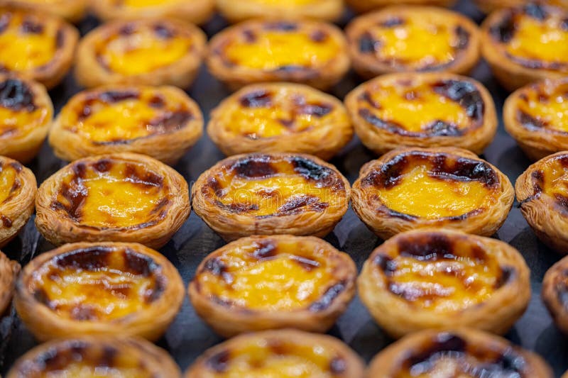 Traditional Portuguese Cakes with Custard Stock Photo Image of tart, custard 278733262