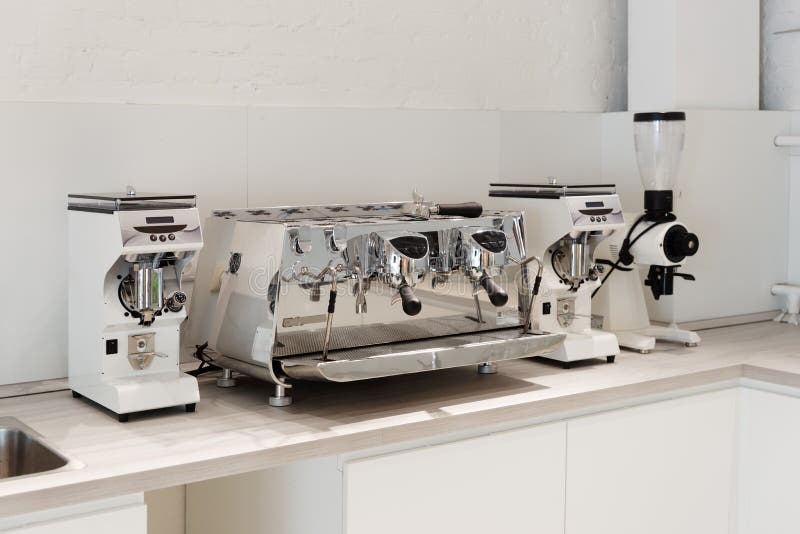 Traditional Professional Espresso Machine Stock Photo Image of