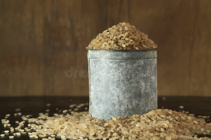 Traditional Raw Rice Measuring Container in Kerala Stock Photo Image