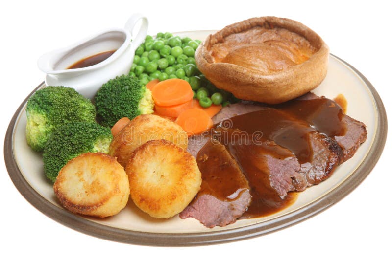 Traditional Roast Beef Dinner Menu