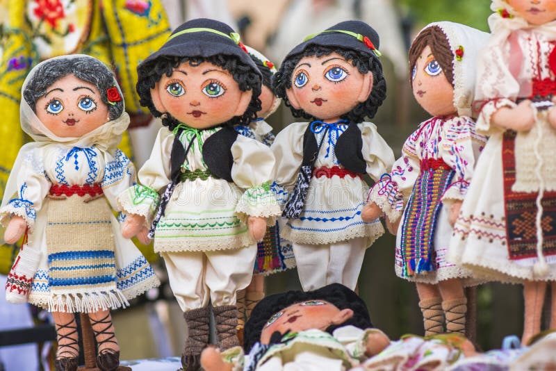 Traditional Romanian dolls royalty free stock photo Traditional Romanian dolls royalty free stock photo
