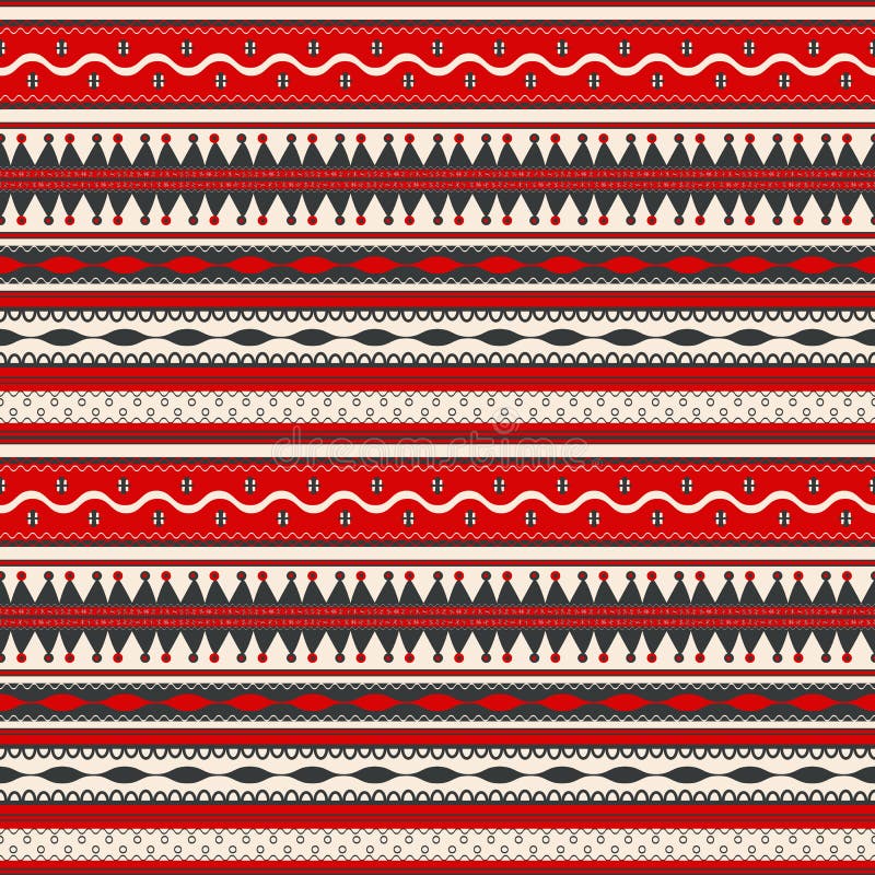 Traditional Romanian Folk Art Knitted Embroidery Pattern. Vector Stock ...