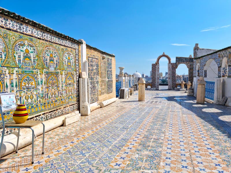 Traditional rooftop in Tunis, Tunisia