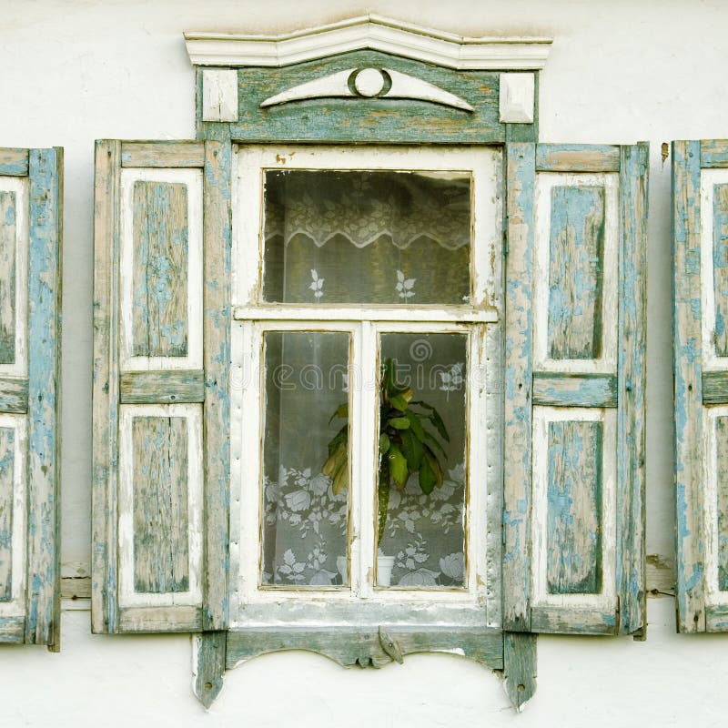 Traditional russian window