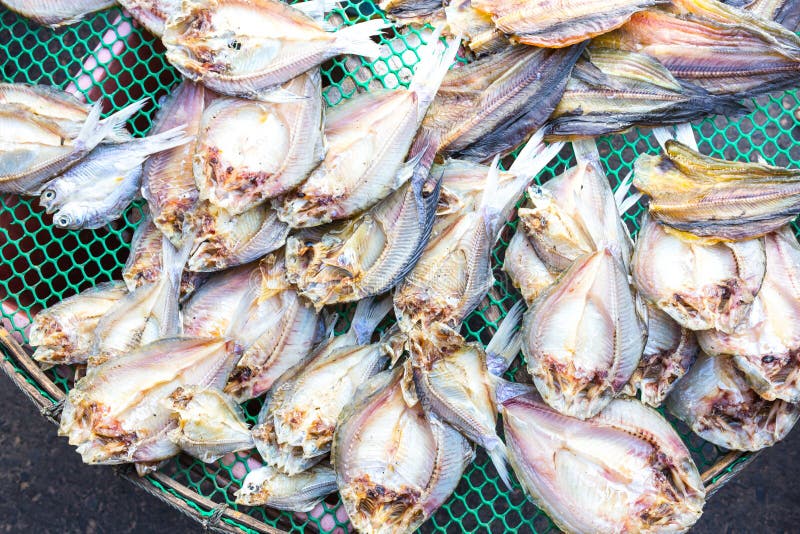 Married Thrice To Salted Fish Traditional Salted Fish Drying. Stock Image - Image of midigama, drying