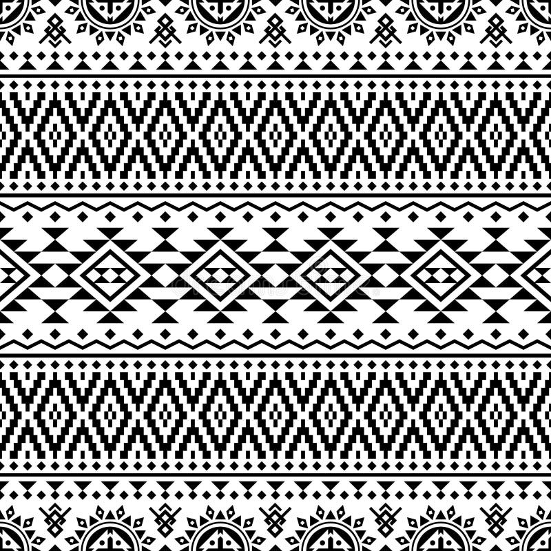 Traditional Seamless Ethnic Pattern Texture Design Vector Stock Vector ...