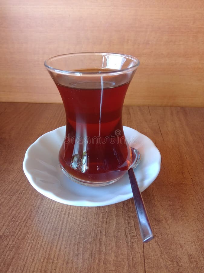 Traditional Serve of Tea in Turkey. Stock Photo Image of morning